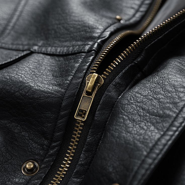 Premium Men's Black Lambskin Leather Jacket - Classic Zip-Up Stand Collar
