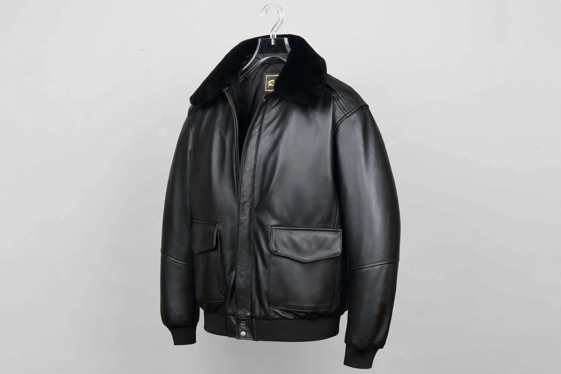 Men's Premium Leather Aviator Bomber Jacket - Imported