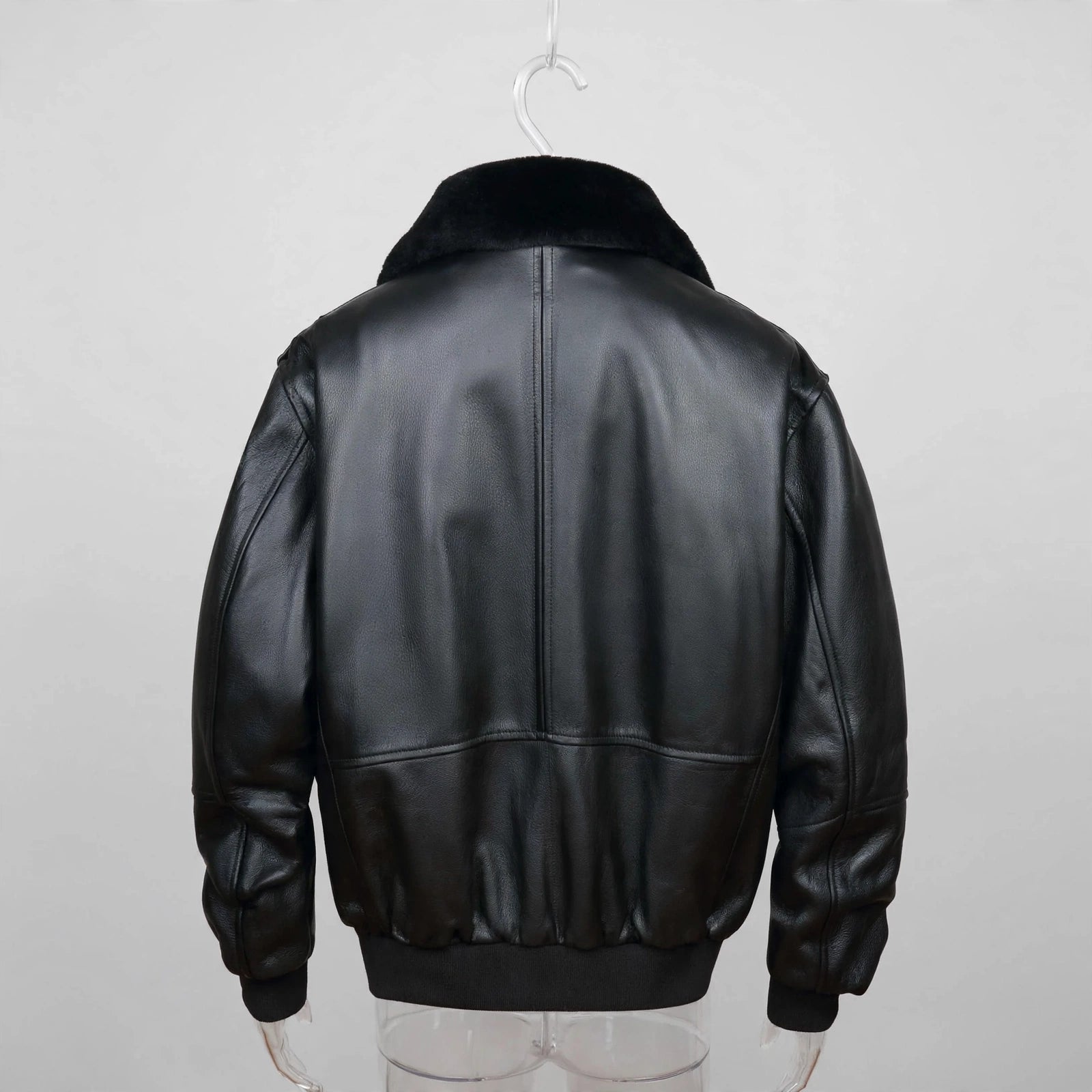 Men's Premium Leather Aviator Bomber Jacket - Imported
