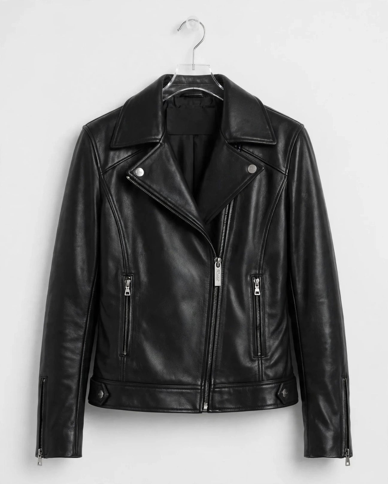 Genuine Lambskin Leather Biker Fashion Coat – Classic Motorcycle Style | JenZleather