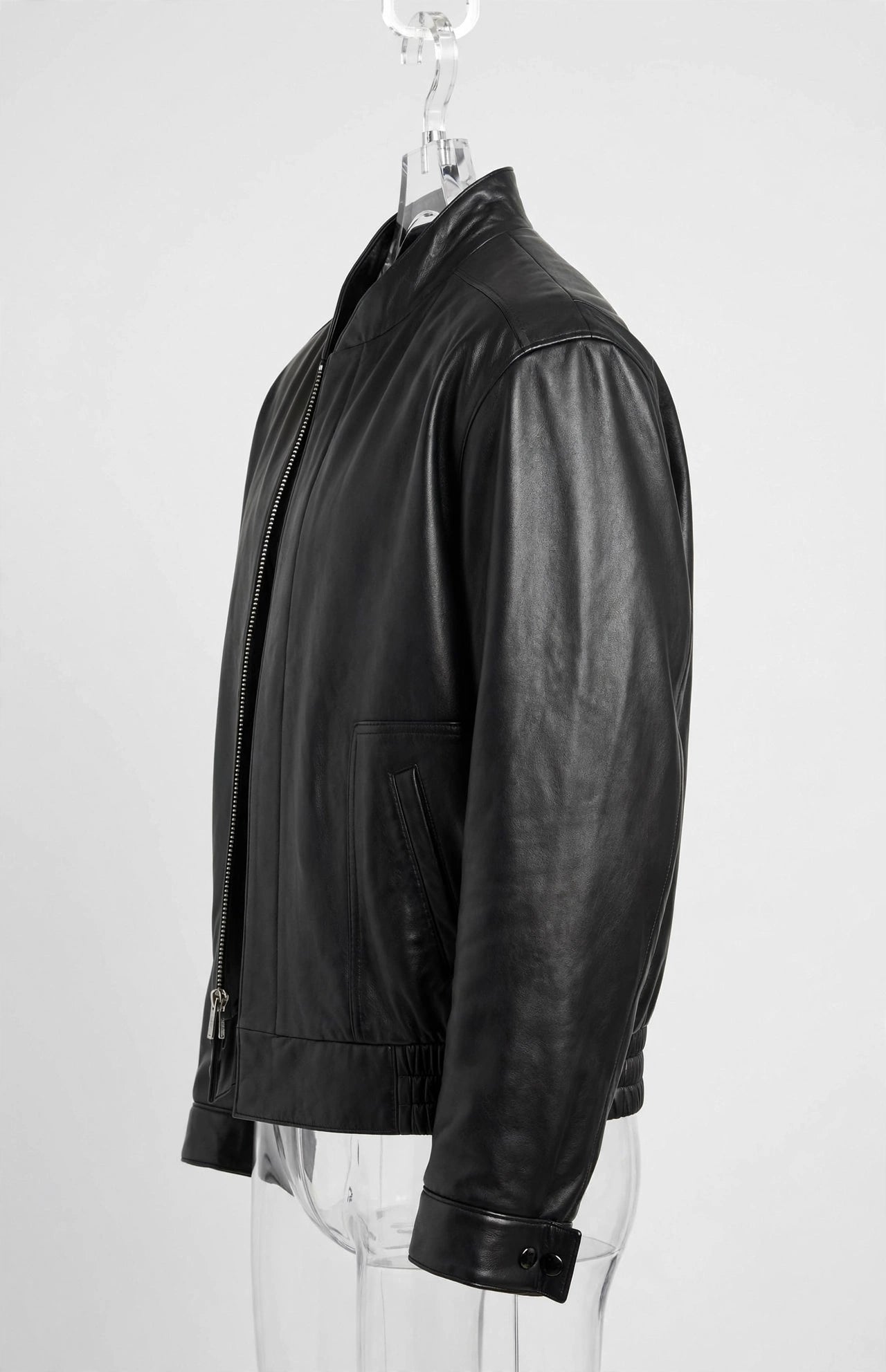 Men's Genuine Lambskin Bomber Jacket