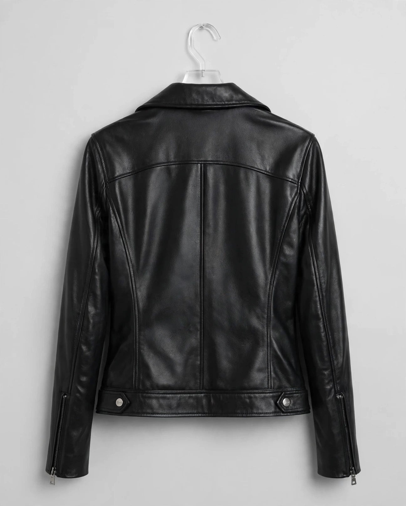 Genuine Lambskin Leather Biker Fashion Coat – Classic Motorcycle Style | JenZleather