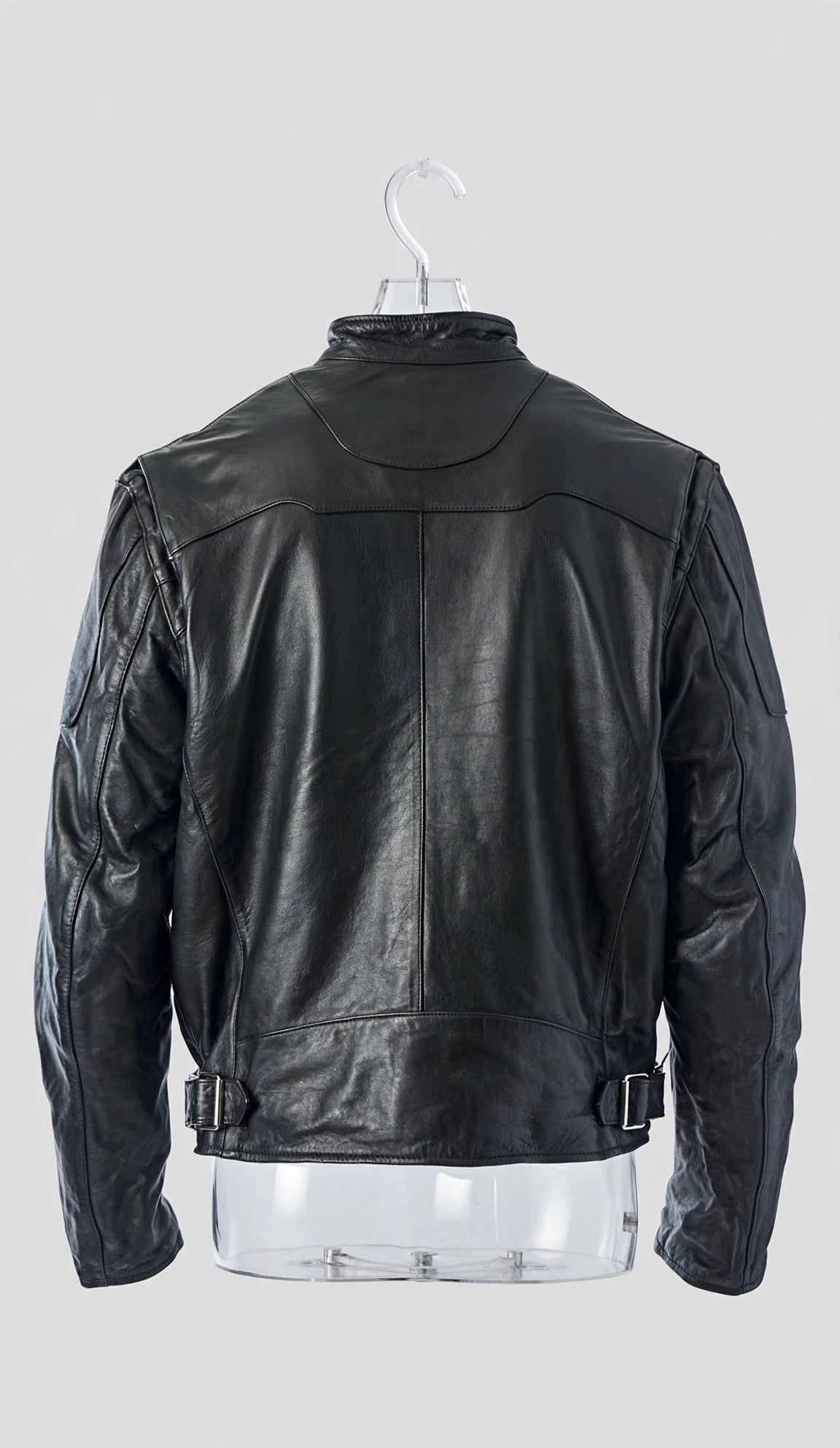 Premium Leather Motorcycle Jacket with Zipper Air Vents – Naked Cowhide | JenZleather