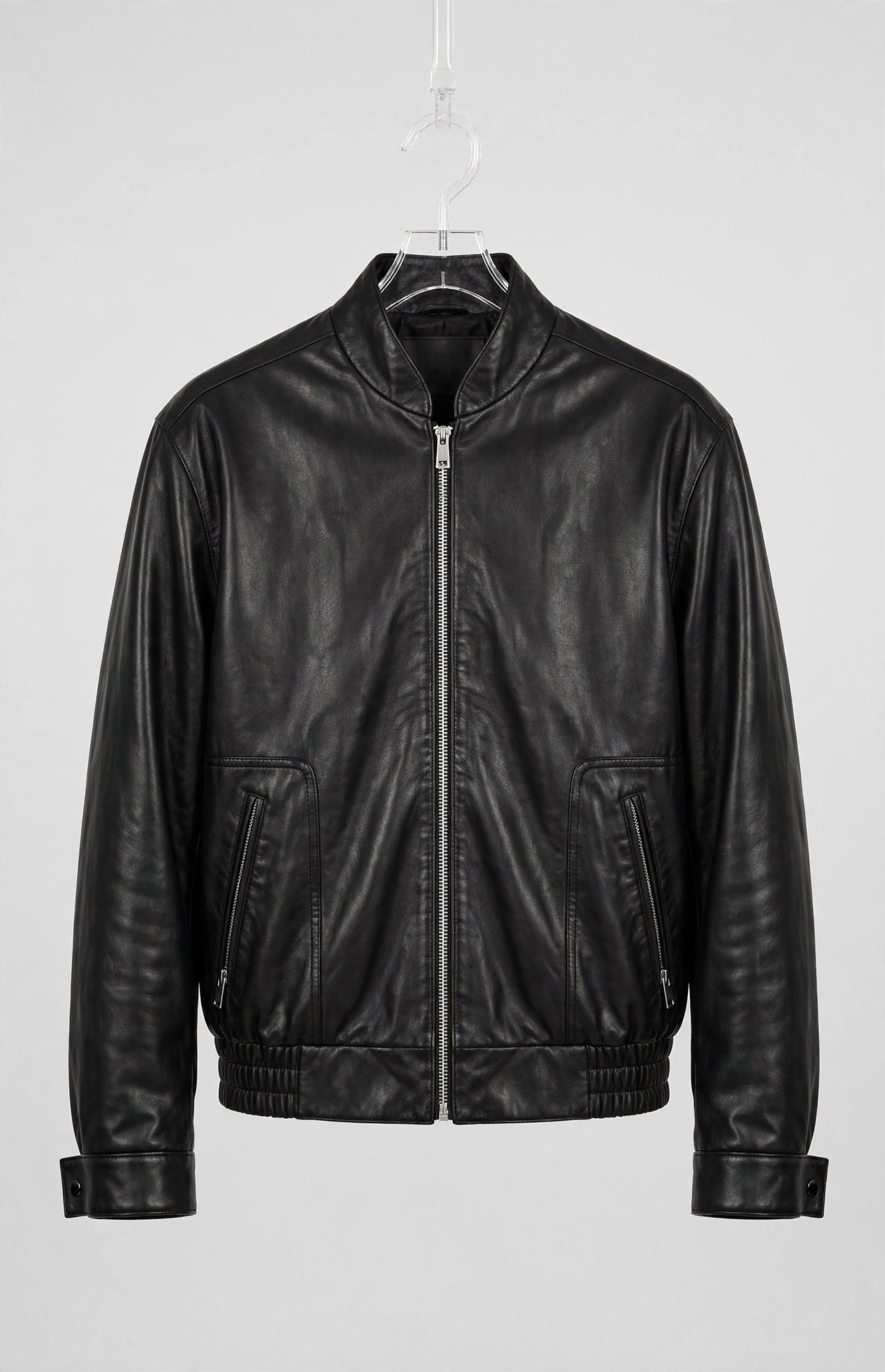 Men's Genuine Lambskin Bomber Jacket
