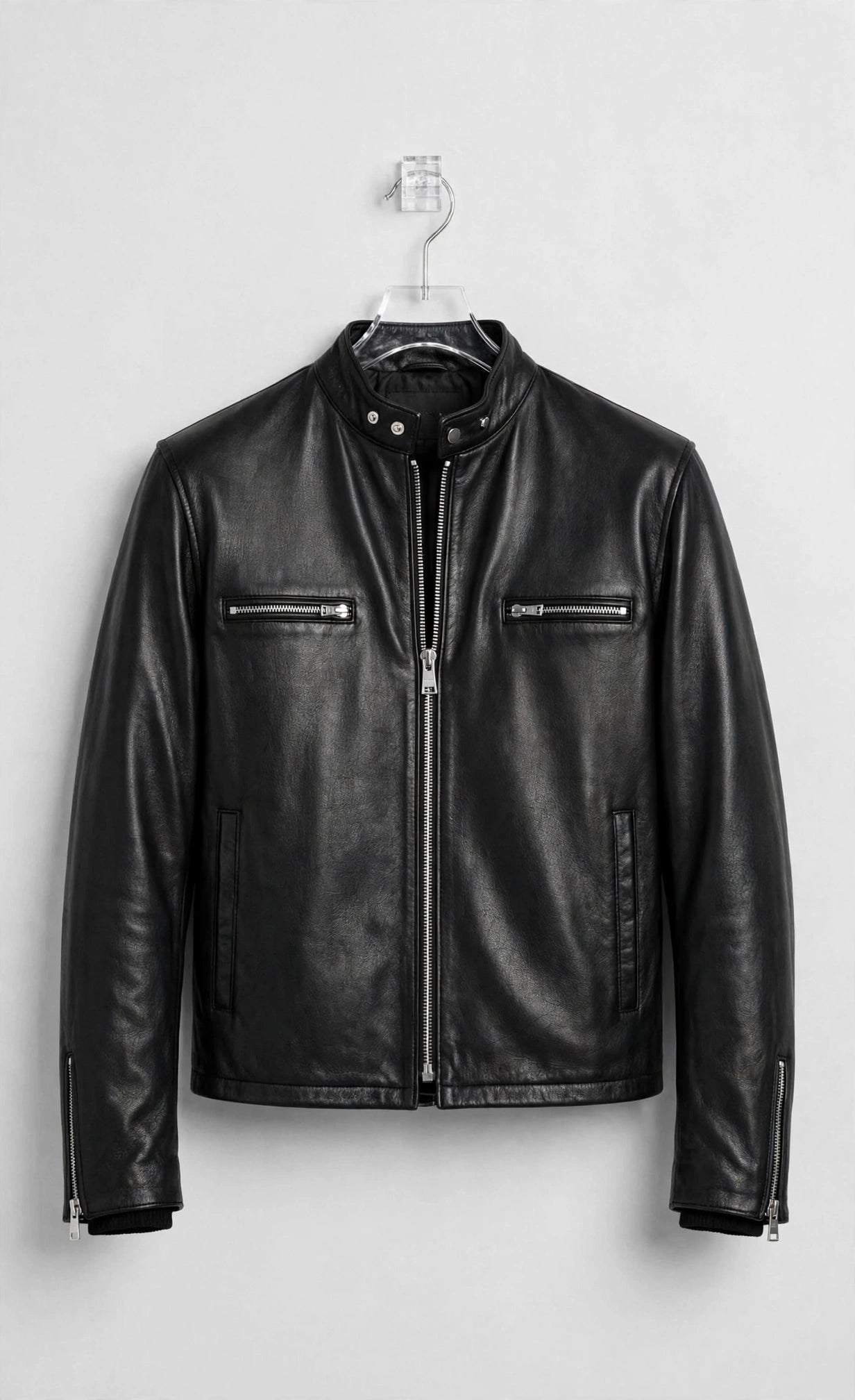 Men's Naked Cow Leather Motorcycle Jacket Made in USA