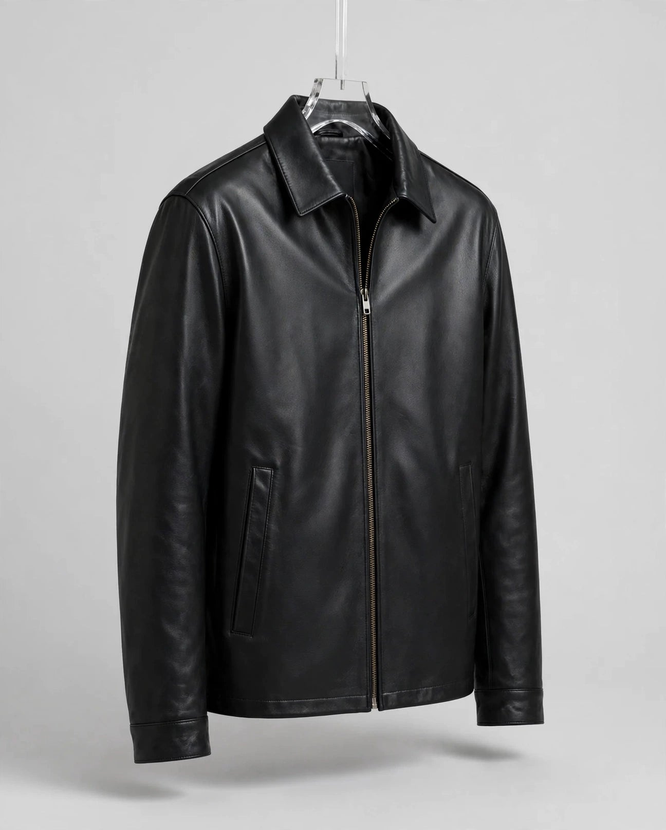 Men's Casual Genuine Leather Jacket – Classic Clean-Cut Style | JenZleather