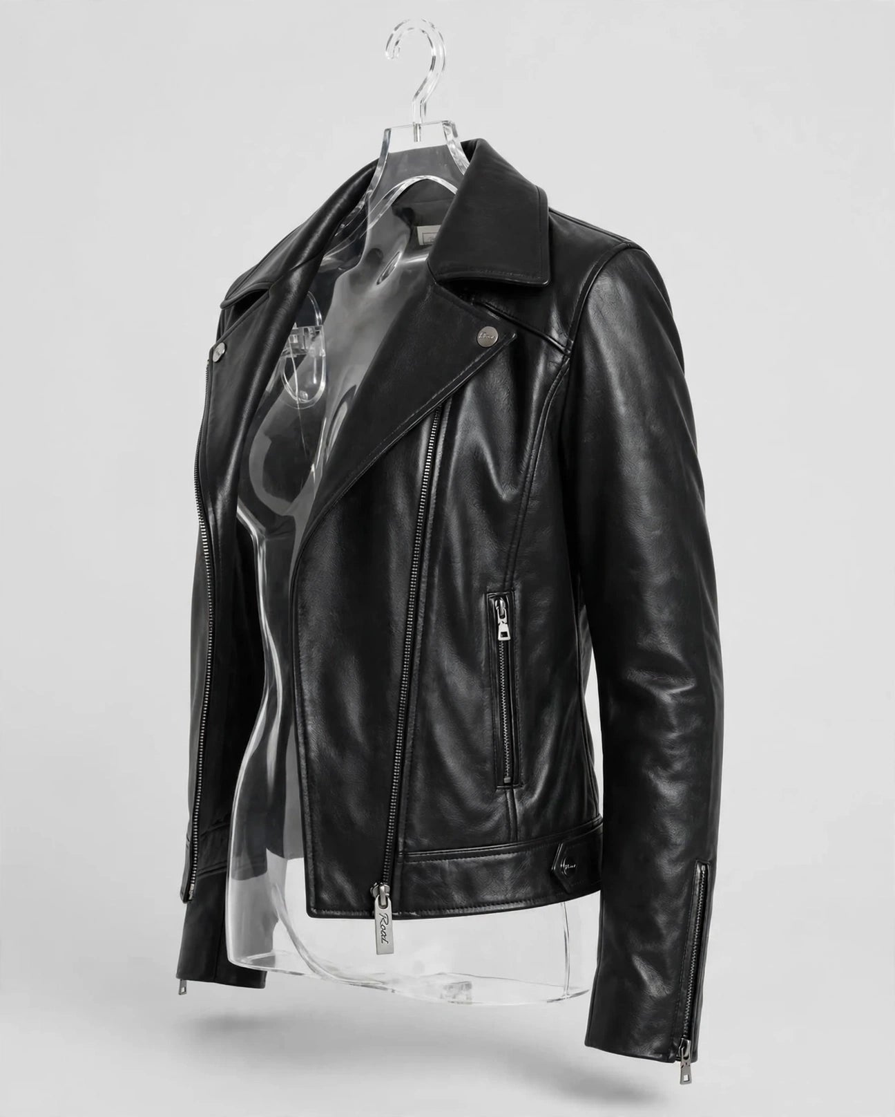 Genuine Lambskin Leather Biker Fashion Coat – Classic Motorcycle Style | JenZleather