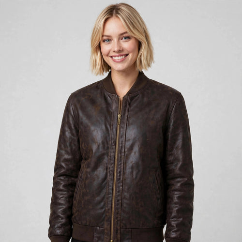 Baseball Suede Leather Jacket – Satin Lined, Classic Style | JenZleather