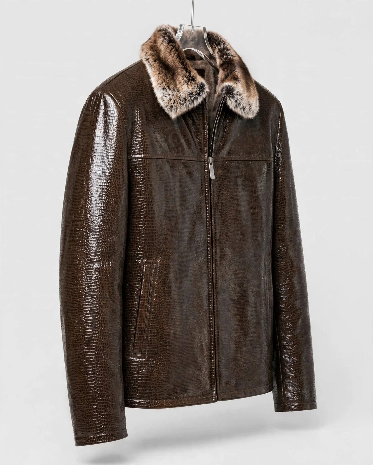 Men's Sheep Skin Leather Jacket Shearling Style - Imported