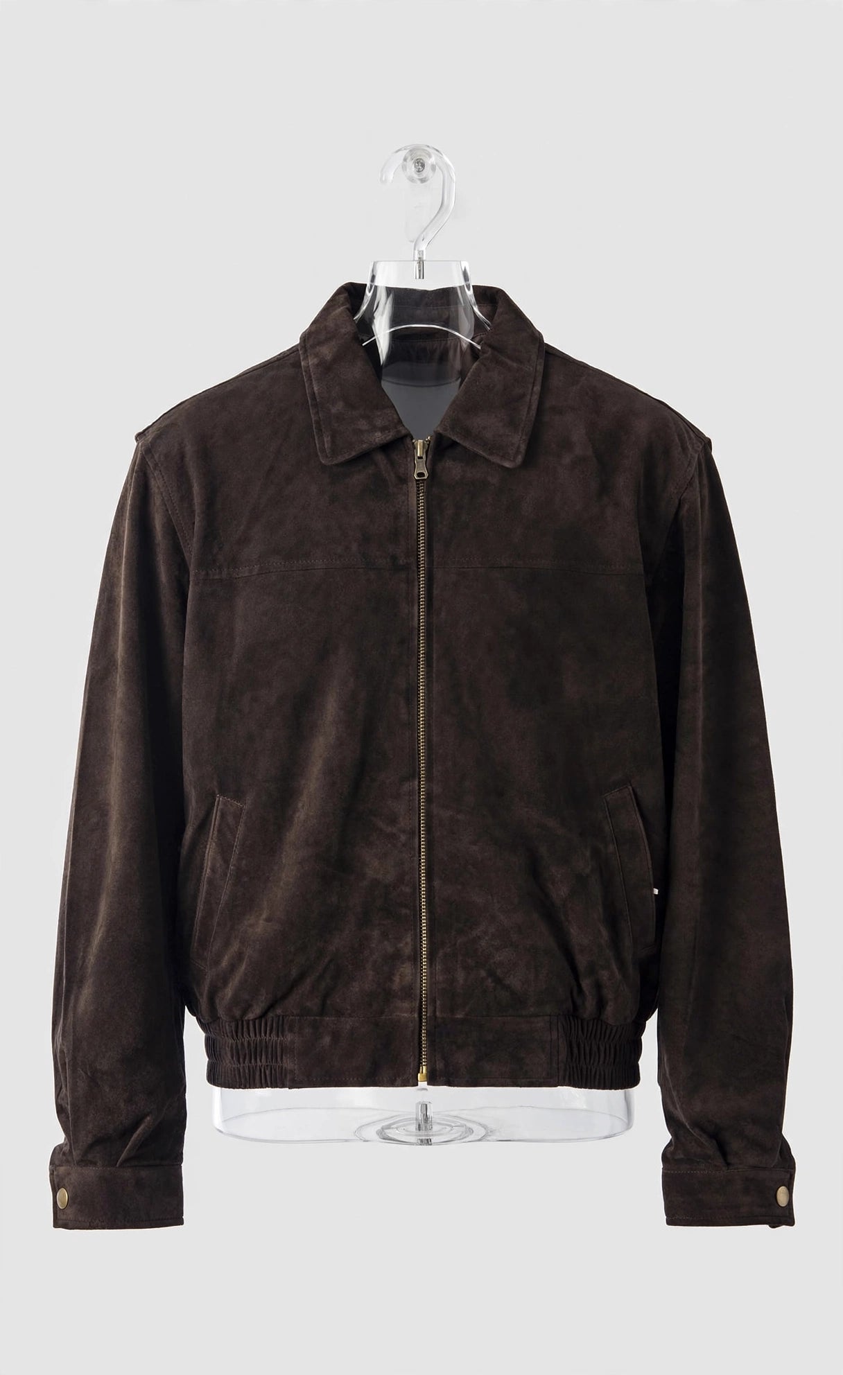 Water Repellent Real Suede Leather Bomber Coat – Soft Touch, Stain Resistant | JenZleather
