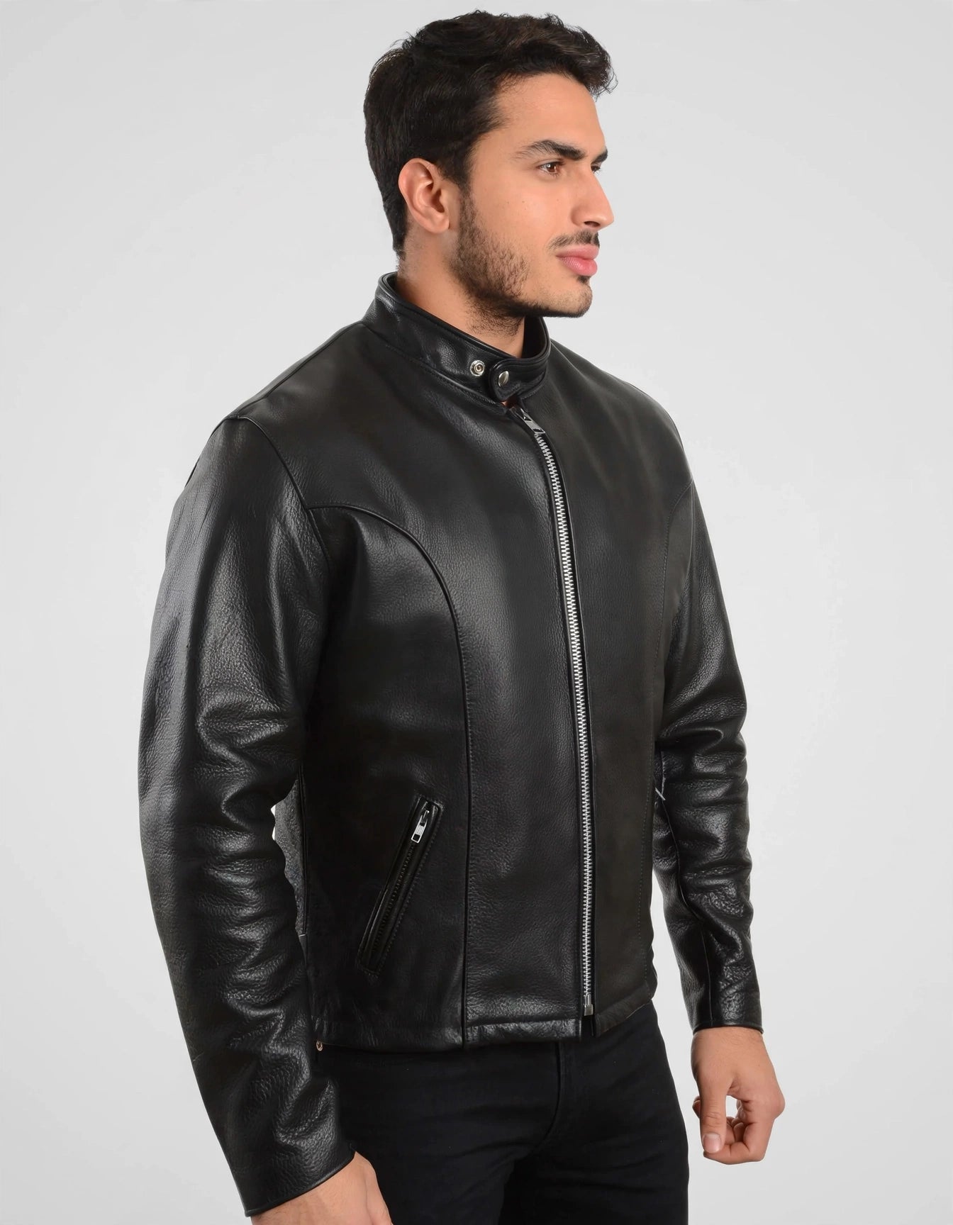 Men's Casual Leather Jacket Union Made in Detroit, USA