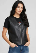 Naked Cow Leather Motorcycle Zipper Vest – Classic Biker Style | JenZleather