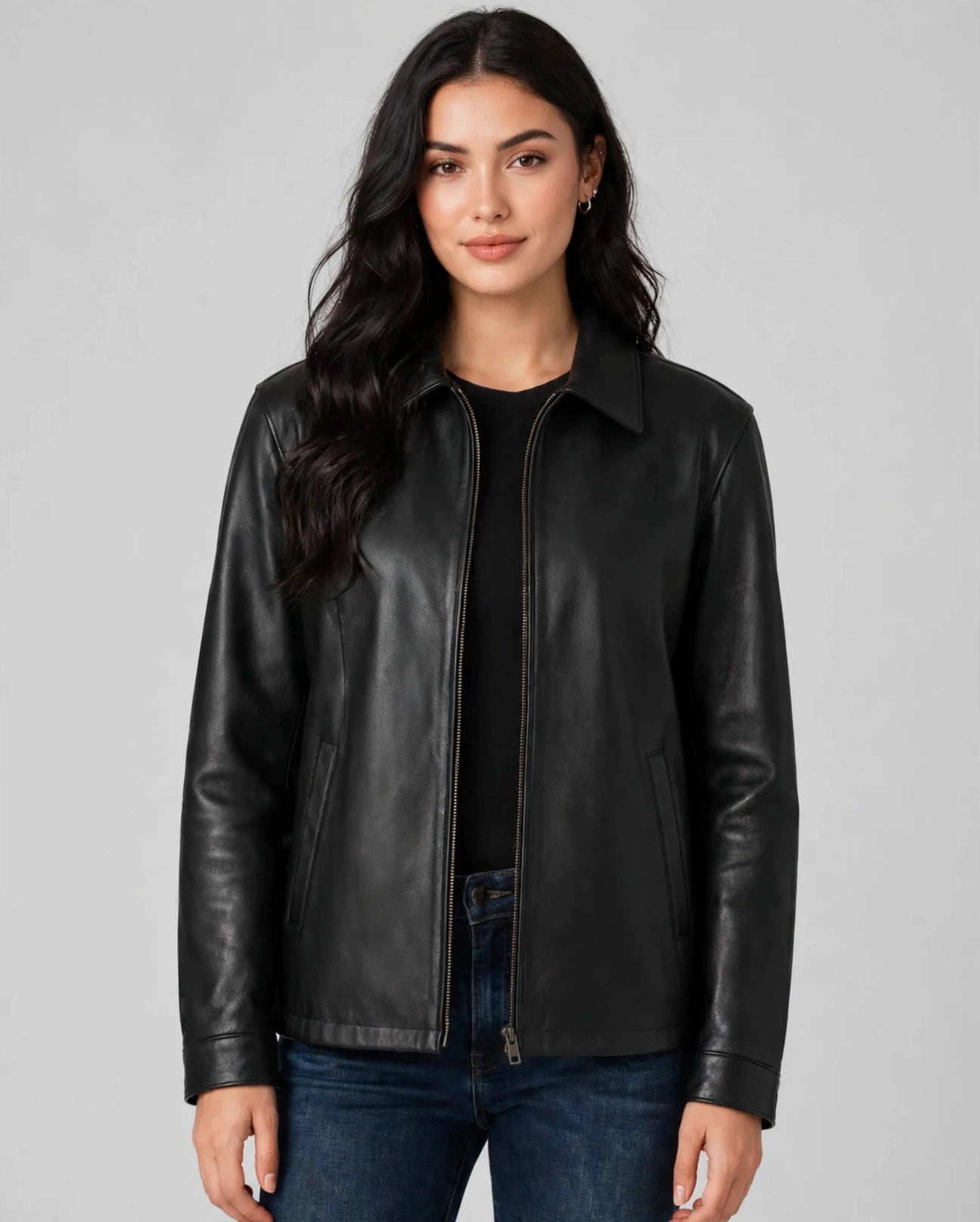 Men's Casual Genuine Leather Jacket – Classic Clean-Cut Style | JenZleather