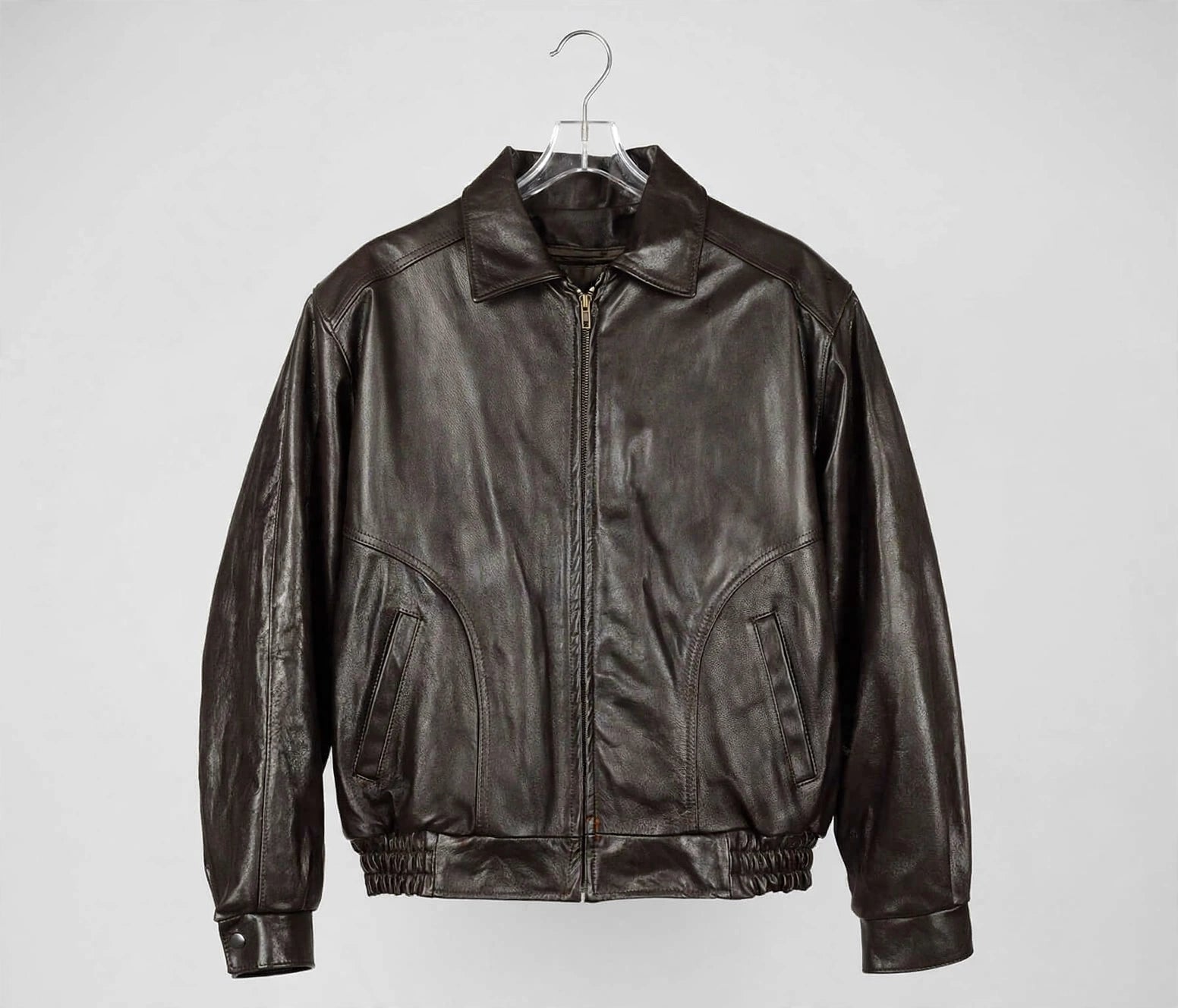 Men's All American Bomber Leather Jacket Union Made in USA