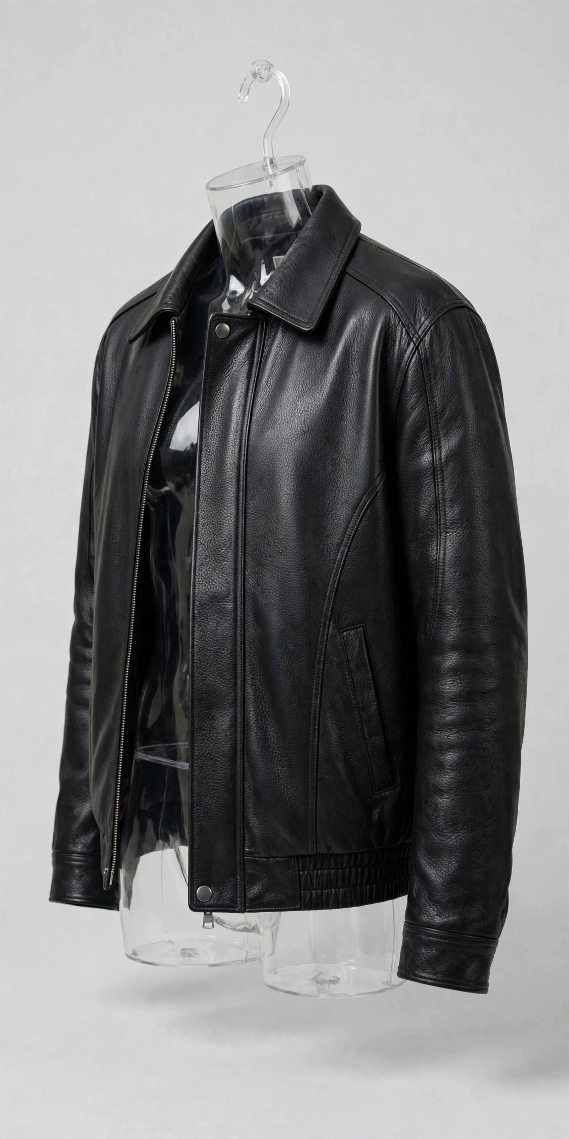 Men's American Style Bomber Genuine Leather Jacket – Broad Shoulder Fit | JenZleather