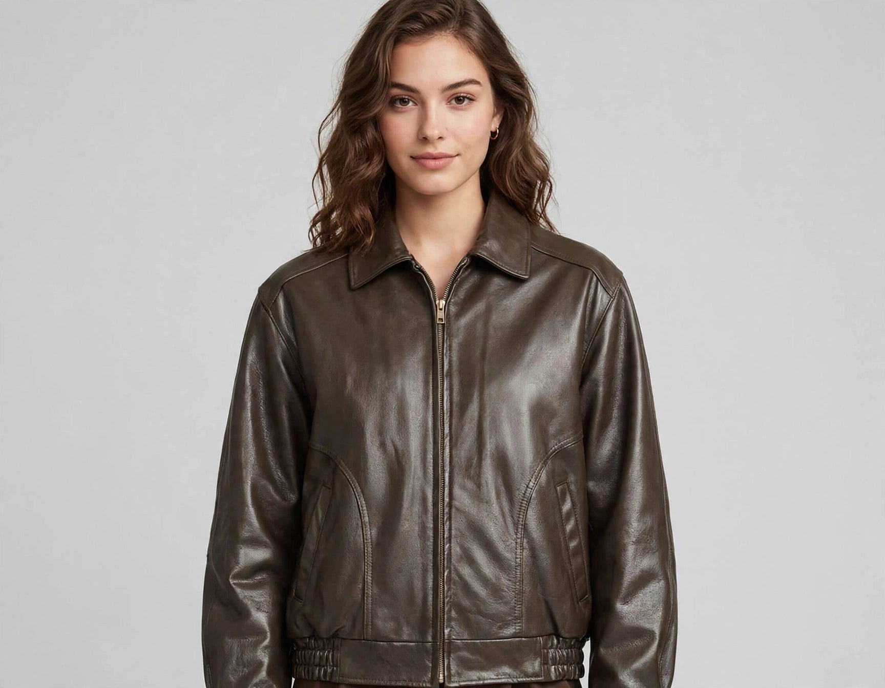 Men's All American Bomber Leather Jacket Union Made in USA