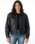New Zealand Lambskin Leather Blouson Jacket – Zip-Out Lining | JenZleather
