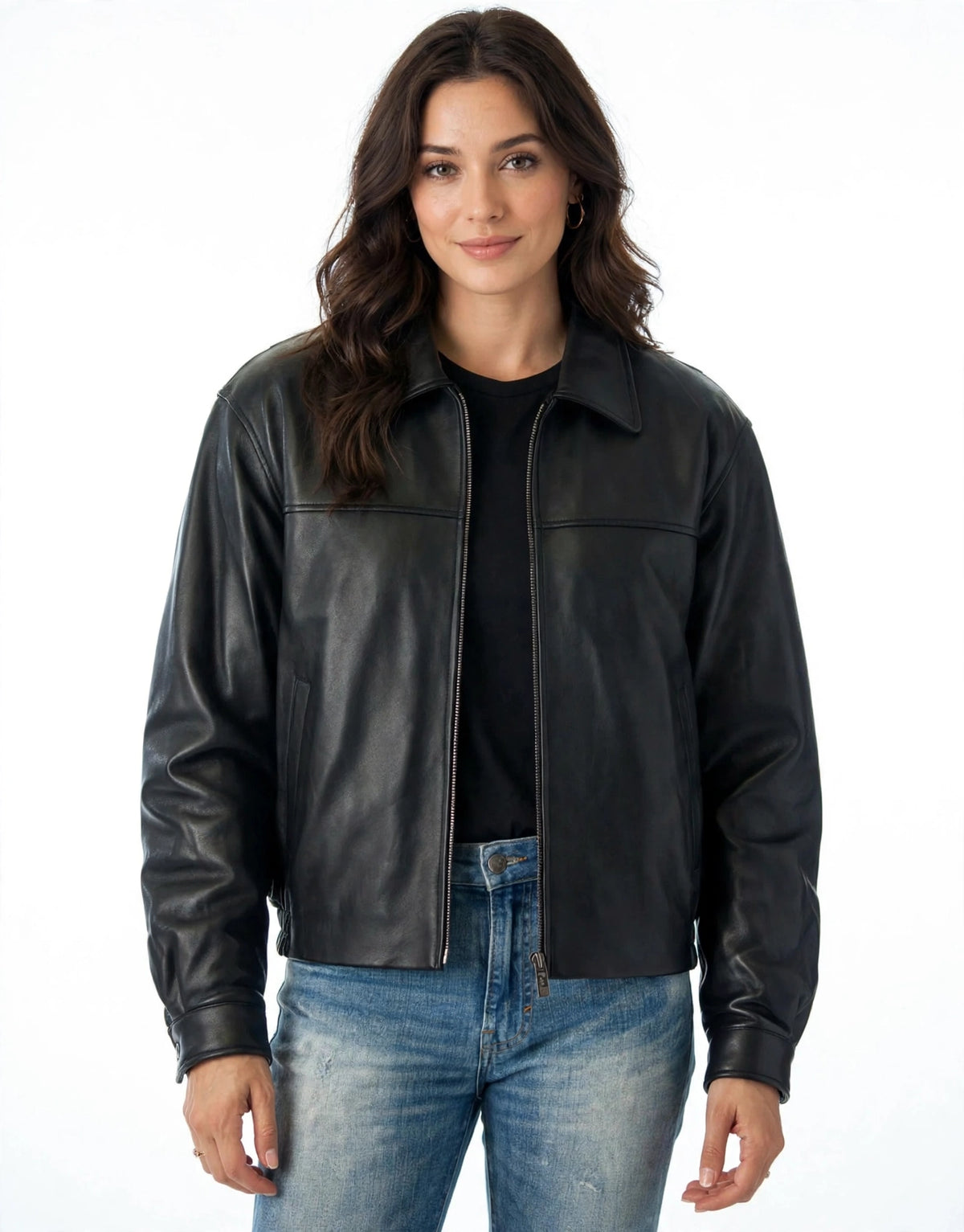 New Zealand Lambskin Leather Blouson Jacket – Zip-Out Lining | JenZleather