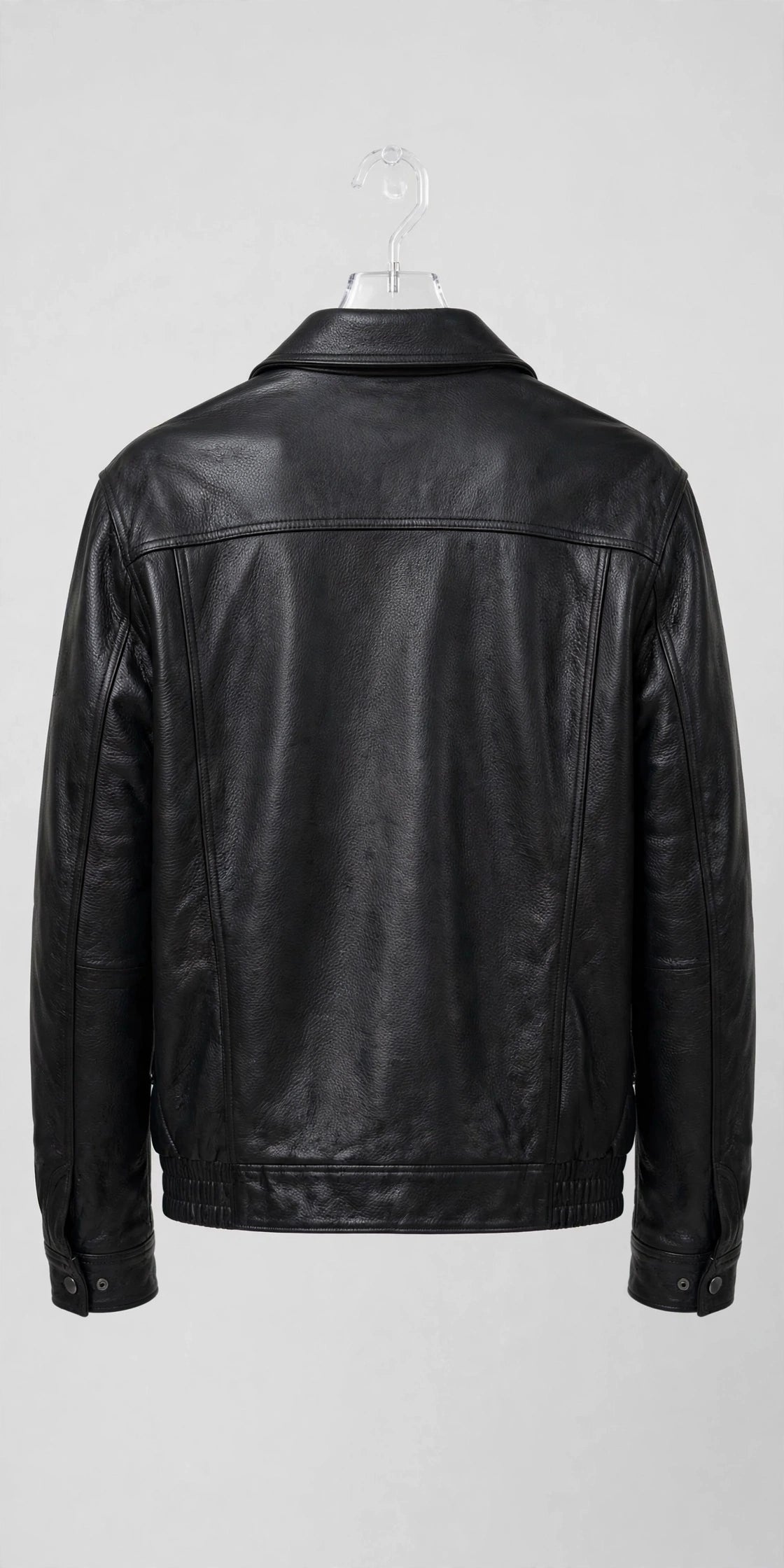Men's American Style Bomber Genuine Leather Jacket – Broad Shoulder Fit | JenZleather