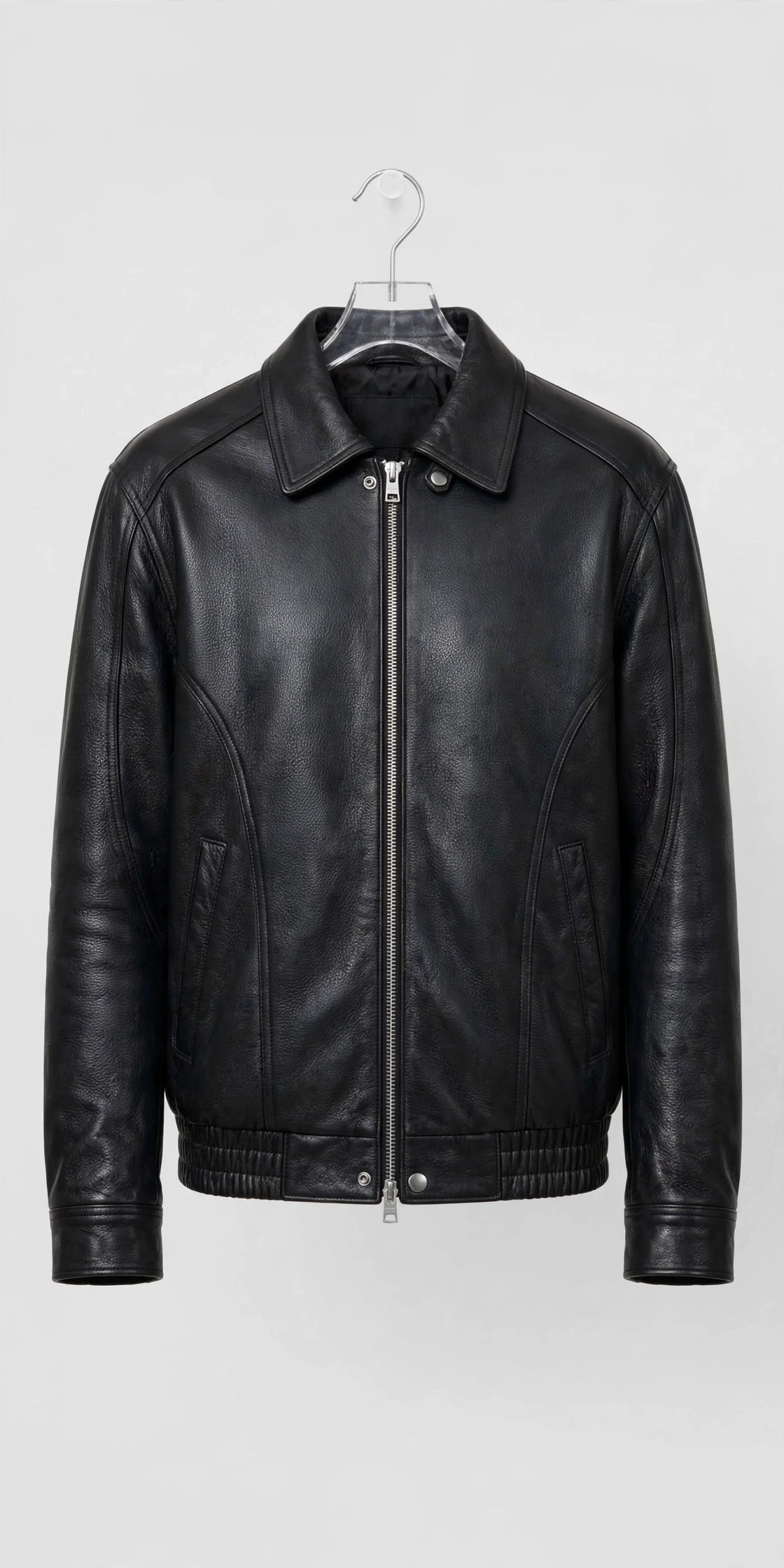 Men's American Style Bomber Genuine Leather Jacket – Broad Shoulder Fit | JenZleather