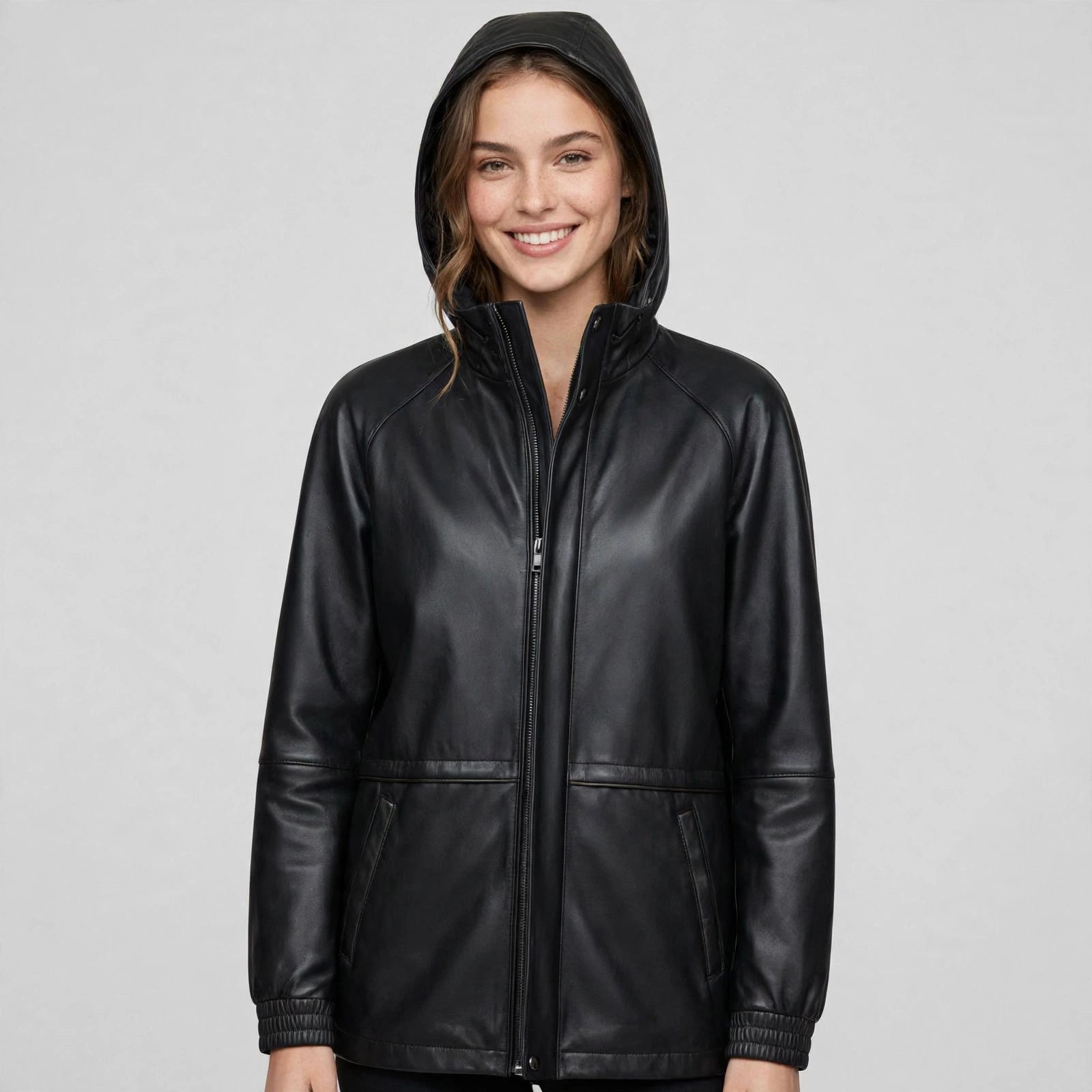 Men's Car Coat in Imported Lamb with Zip-Out Lining - Imported