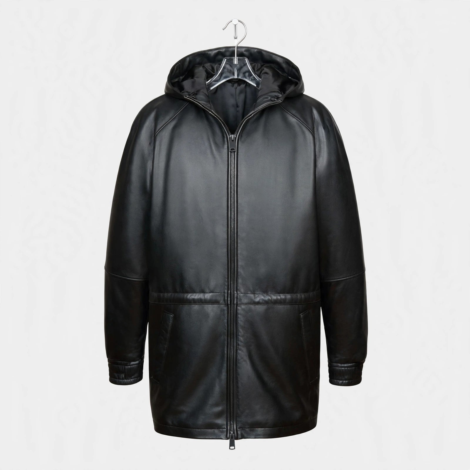 Men's Car Coat in Imported Lamb with Zip-Out Lining - Imported
