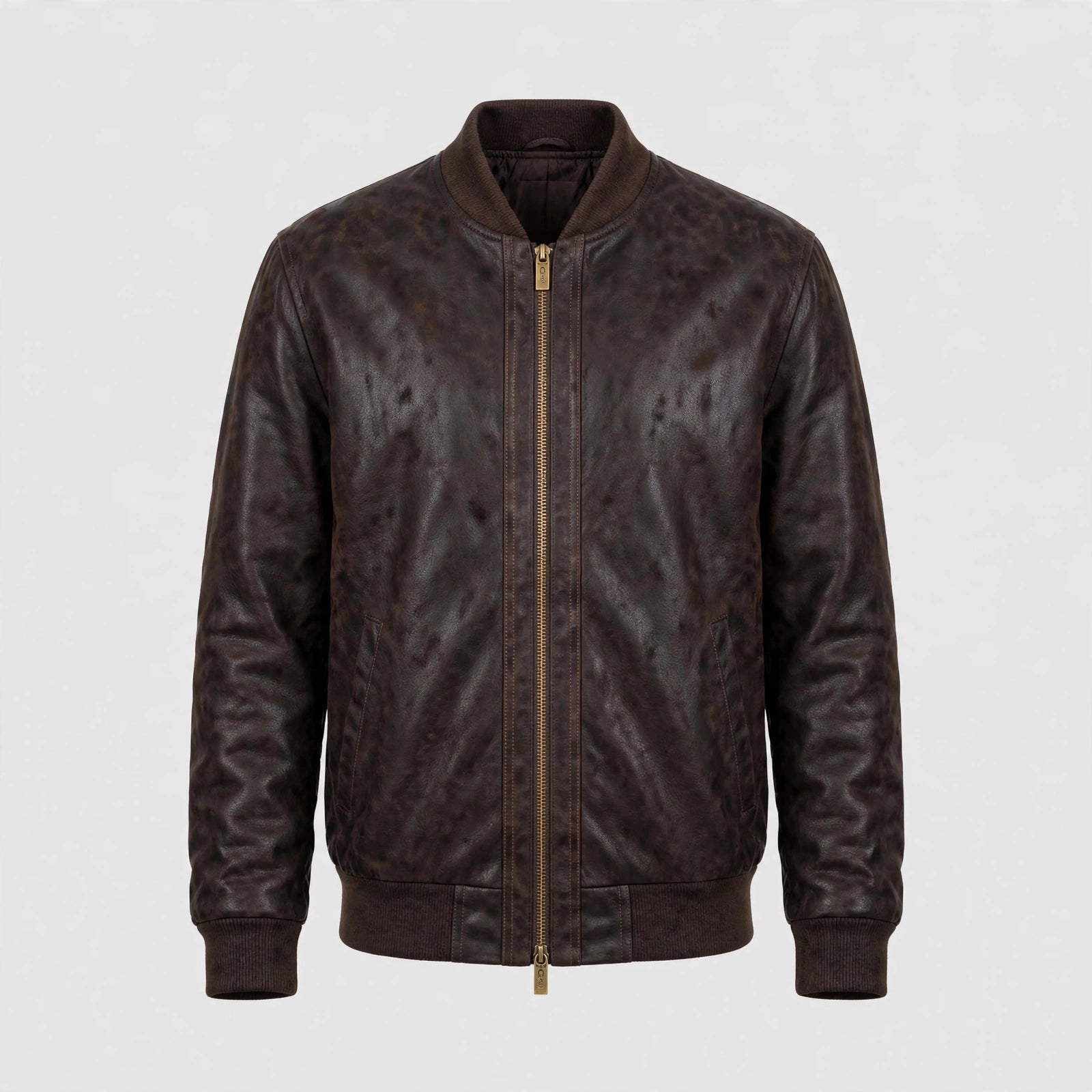 Men's Baseball Suede Leather Jacket – Satin Lined, Classic Style | JenZleather