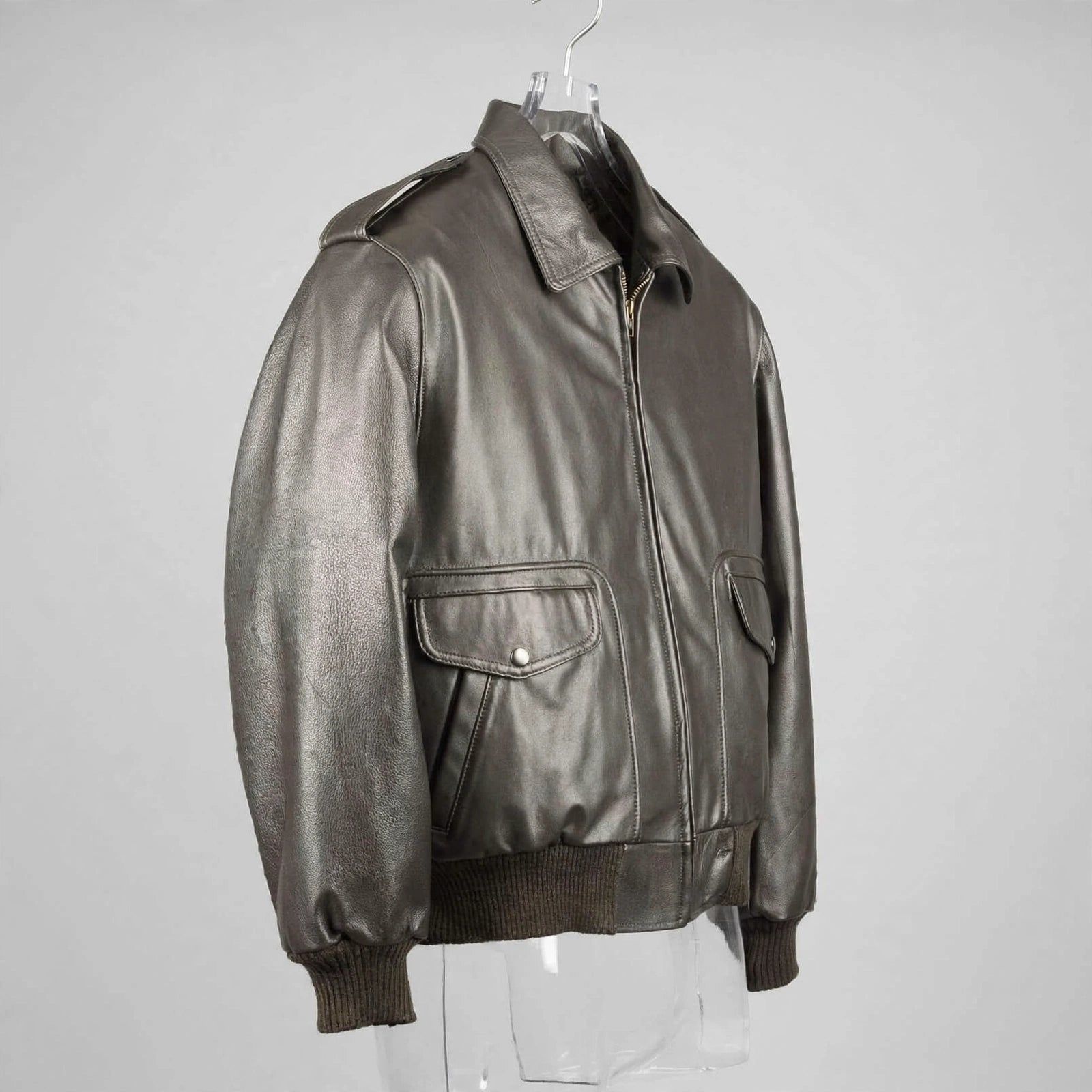 Men's Bomber Leather Jacket Union Made in USA