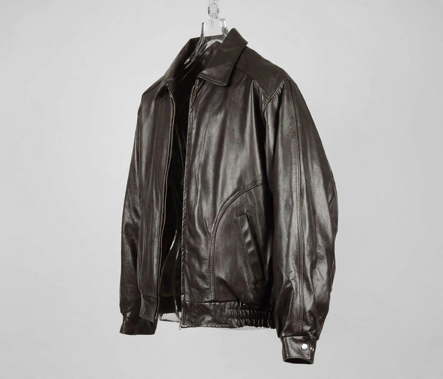 Men's All American Bomber Leather Jacket Union Made in USA