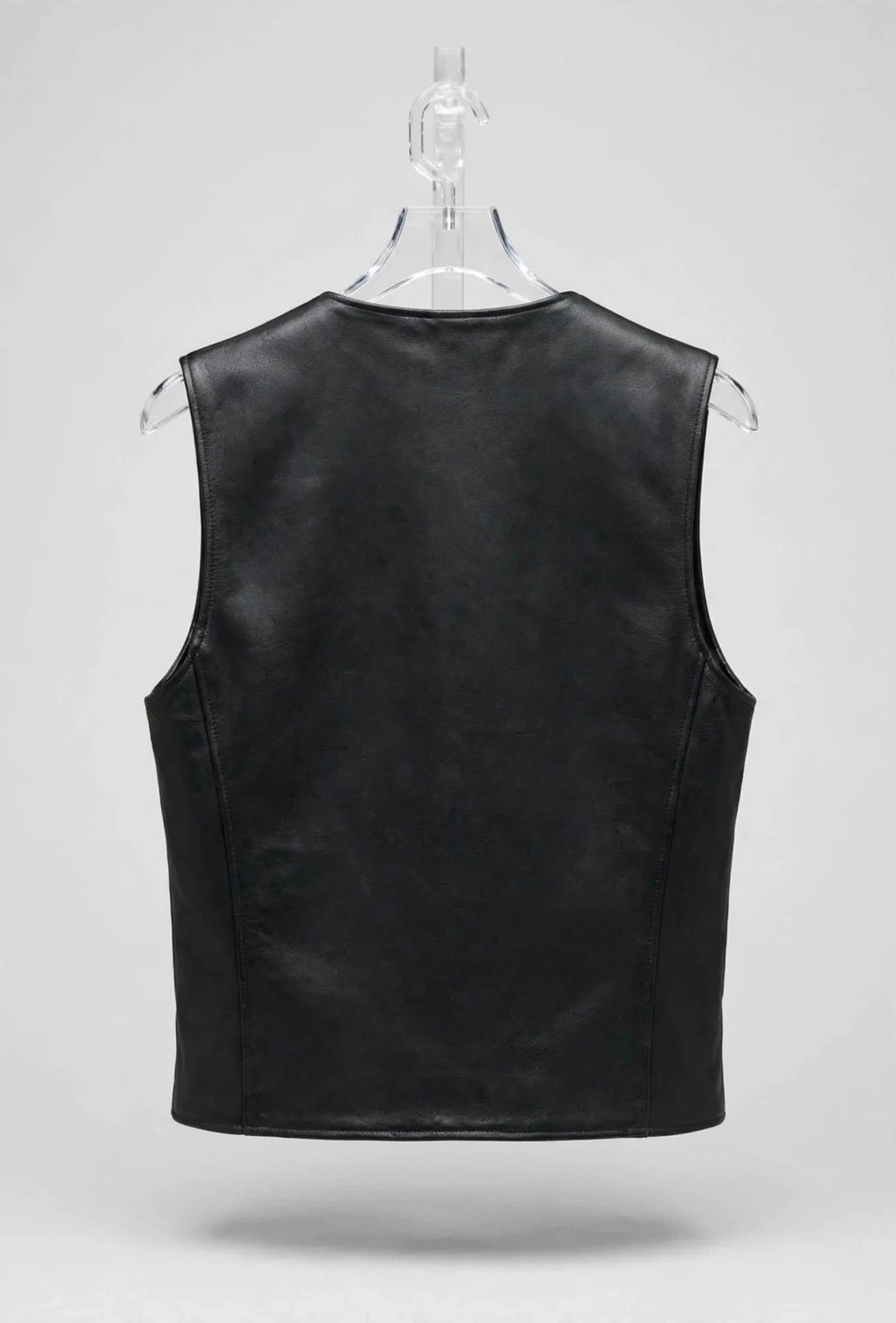 Naked Cow Leather Motorcycle Zipper Vest – Classic Biker Style | JenZleather