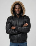 Detroit High Roller Leather Jacket – Zip-Out Hoody, Premium Stitching | JenZleather