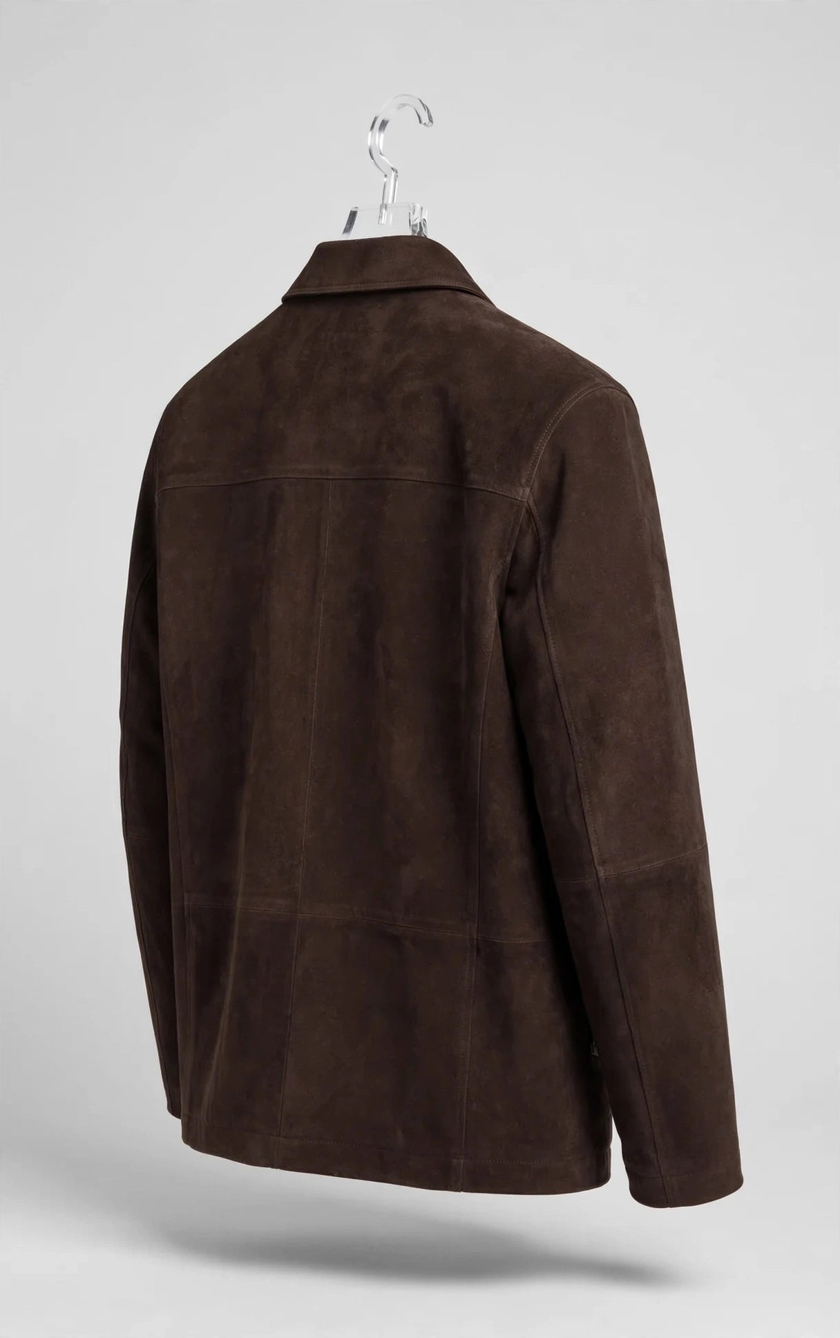 Men's Quello 4 Button Water Repellent Suede Leather Jacket - Imported