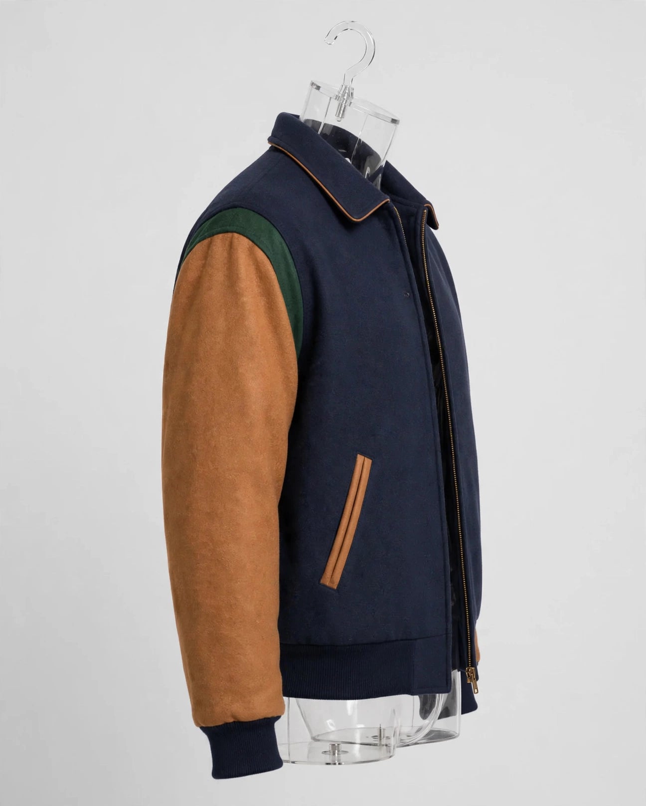 Men's Premium Quality Leather Letterman Varsity Jacket Made in USA