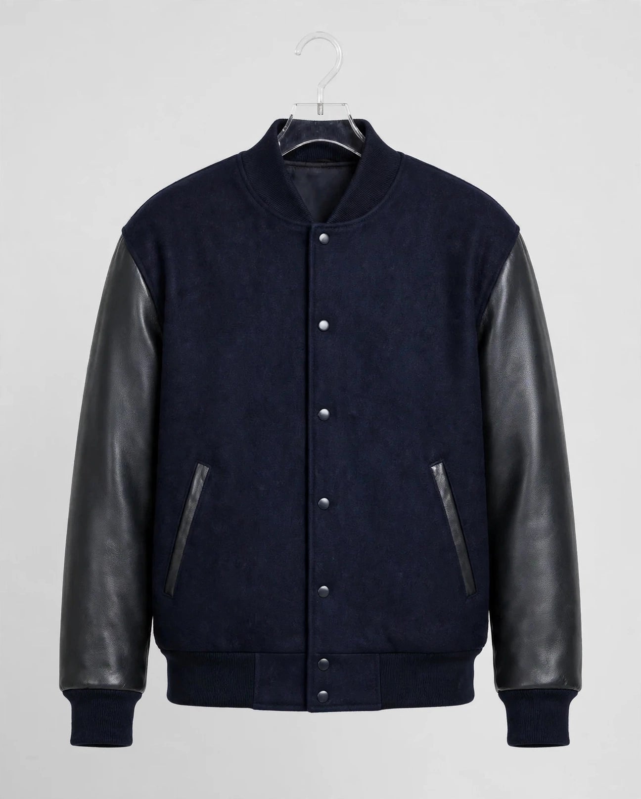 Men's Premium Varsity Leather/Wool Jacket Made in USA